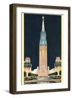 Exposition Tower, San Francisco World's Fair-null-Framed Art Print