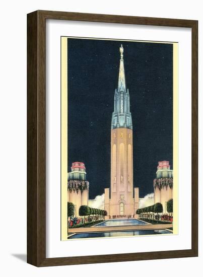 Exposition Tower, San Francisco World's Fair-null-Framed Art Print