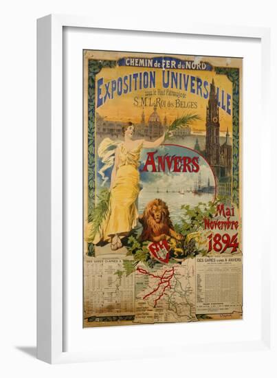 Exposition Universalle, Anvers, 1894-Gustave Fraipont-Framed Giclee Print