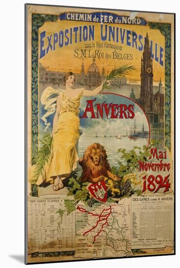 Exposition Universalle, Anvers, 1894-Gustave Fraipont-Mounted Giclee Print