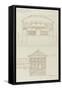 Exposition universelle de 1900 : restaurant roumain : coupe longitudinale et façade latérale-Jean-Camille Formigé-Framed Stretched Canvas