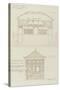 Exposition universelle de 1900 : restaurant roumain : coupe longitudinale et façade latérale-Jean-Camille Formigé-Stretched Canvas