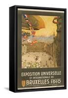 Exposition Universelle Et Internationale De Bruxelles Poster-Henri Cassiers-Framed Stretched Canvas