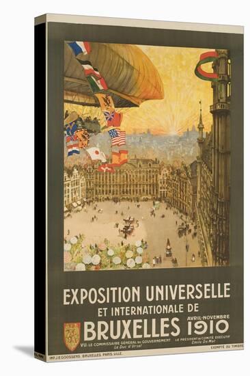 Exposition Universelle Et Internationale De Bruxelles Poster-Henri Cassiers-Stretched Canvas