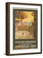 Exposition Universelle Et Internationale De Bruxelles Poster-Henri Cassiers-Framed Giclee Print