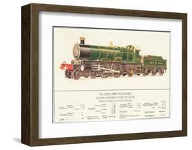 Express Passenger Locomotive, No.190, Great Western Railway-null-Framed Art Print