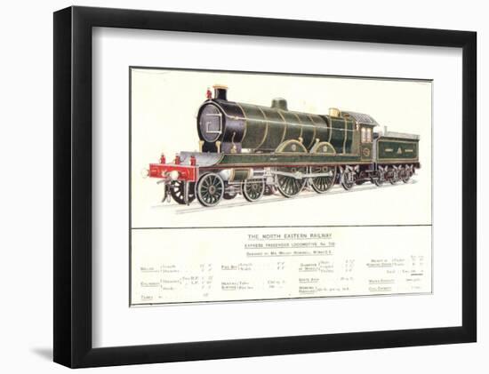 Express Passenger Locomotive, No.730, North Eastern Railway-null-Framed Art Print