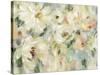 Expressive Pale Floral Crop-Silvia Vassileva-Stretched Canvas