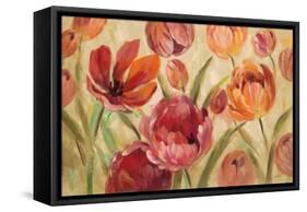 Expressive Tulips Neutral-Silvia Vassileva-Framed Stretched Canvas