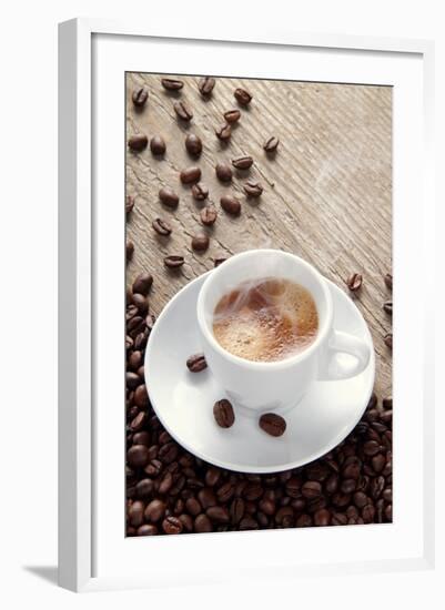 Expresso Coffee End Coffee Beans-denio109-Framed Art Print