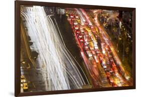 Expressways at Dusk, Chongqing, China-Paul Souders-Framed Photographic Print