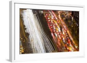 Expressways at Dusk, Chongqing, China-Paul Souders-Framed Photographic Print