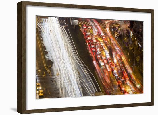 Expressways at Dusk, Chongqing, China-Paul Souders-Framed Photographic Print