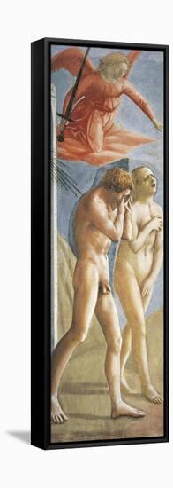 Expulsion from the Garden of Eden-Tommaso Masaccio-Framed Stretched Canvas