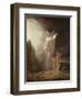 Expulsion of Adam and Eve, 1880s, by John Faed, 1820-1902.-John Faed-Framed Art Print