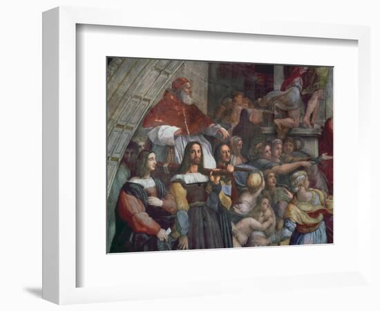 Expulsion of Heliodorus from the Temple-Raphael-Framed Giclee Print