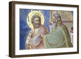 Expulsion of Joachim from the Temple, Detail-Giotto di Bondone-Framed Giclee Print