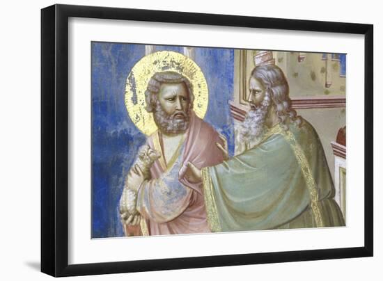 Expulsion of Joachim from the Temple, Detail-Giotto di Bondone-Framed Giclee Print