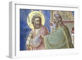 Expulsion of Joachim from the Temple, Detail-Giotto di Bondone-Framed Giclee Print