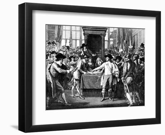 Expulsion of Members by Cromwell, 1653-Benjamin West-Framed Giclee Print