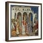 Expulsion of Merchants from Temple, Detail from Life and Passion of Christ, 1303-1305-Giotto di Bondone-Framed Premium Giclee Print