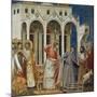 Expulsion of Merchants from Temple, Detail from Life and Passion of Christ, 1303-1305-Giotto di Bondone-Mounted Giclee Print