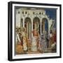 Expulsion of Merchants from Temple, Detail from Life and Passion of Christ, 1303-1305-Giotto di Bondone-Framed Giclee Print