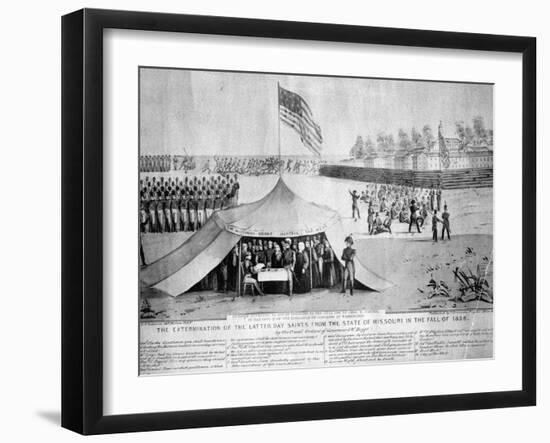 Expulsion of Mormons from Missouri-null-Framed Premium Photographic Print