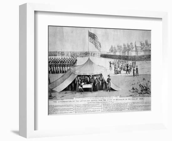 Expulsion of Mormons from Missouri-null-Framed Photographic Print