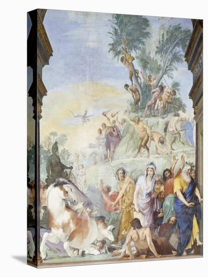 Expulsion of Muses and Poets from Mount Parnassus-Giovanni Da San Giovanni-Stretched Canvas