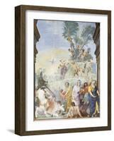 Expulsion of Muses and Poets from Mount Parnassus-Giovanni Da San Giovanni-Framed Giclee Print