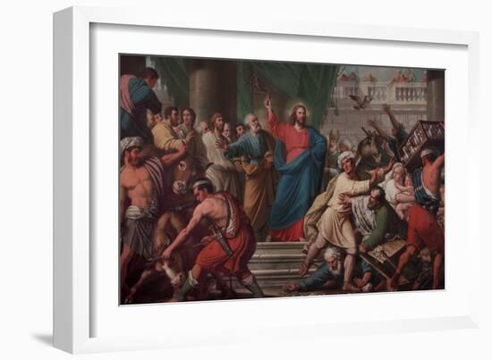 Expulsion of the Moneylenders from the Temple-Lattanzio Querena-Framed Giclee Print