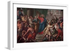 Expulsion of the Moneylenders from the Temple-Lattanzio Querena-Framed Giclee Print