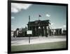 Exquisite Archway with German Sign in Front-null-Framed Photographic Print