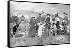 Extended Family Poses in Colorado, Ca. 1900-null-Framed Stretched Canvas