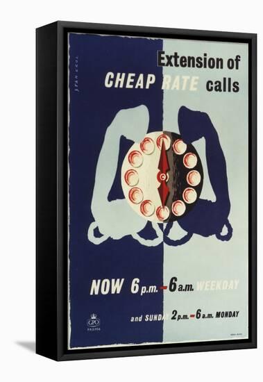 Extension of Cheap Rate Calls-Stan Krol-Framed Stretched Canvas