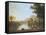 Extensive Coastal Landscape at Evening-Richard Wilson-Framed Stretched Canvas