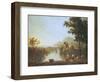 Extensive Coastal Landscape at Evening-Richard Wilson-Framed Premium Giclee Print