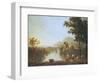 Extensive Coastal Landscape at Evening-Richard Wilson-Framed Premium Giclee Print