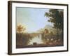 Extensive Coastal Landscape at Evening-Richard Wilson-Framed Giclee Print