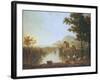 Extensive Coastal Landscape at Evening-Richard Wilson-Framed Giclee Print