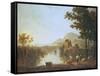 Extensive Coastal Landscape at Evening-Richard Wilson-Framed Stretched Canvas