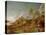 Extensive Hilly Landscape with Cattle, Sheep and Goats-Potter-Stretched Canvas