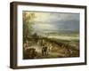 Extensive Landscape with Travellers on a Country Road, C.1608-10-Jan Brueghel the Elder-Framed Giclee Print