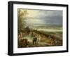 Extensive Landscape with Travellers on a Country Road, C.1608-10-Jan Brueghel the Elder-Framed Giclee Print