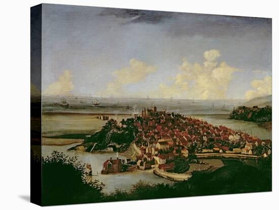 Extensive View of Rye-Hendrick Danckerts-Stretched Canvas