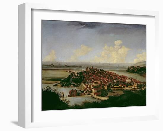 Extensive View of Rye-Hendrick Danckerts-Framed Giclee Print