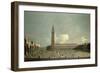 Extensive View of the Piazza San Marco-Canaletto-Framed Giclee Print