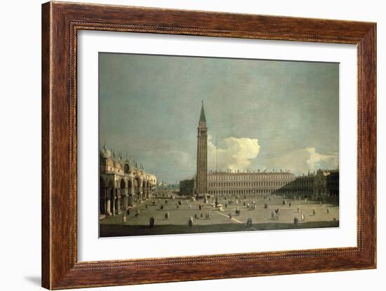 Extensive View of the Piazza San Marco-Canaletto-Framed Giclee Print
