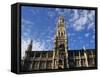 Exterior and Clock Tower of the Neues Rathaus, Munich, Bavaria, Germany-Ken Gillham-Framed Stretched Canvas